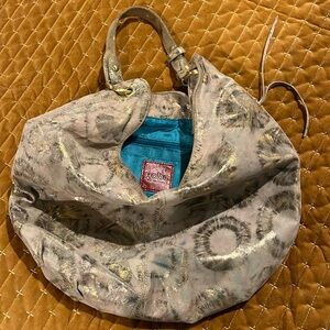 HOBO Multicolor Hobo Bag with Gold Accents